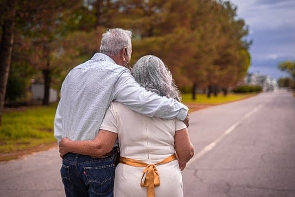 elderly couple